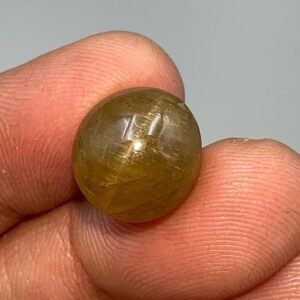 Natural Yellow Apatite Cats Eye Cabochon, 12 Ct