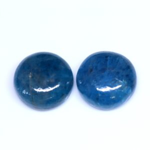 Neon Apatite Cabochon: AAA++ Quality Round Loose Gemstone (15 MM, 28.90 Carat)
