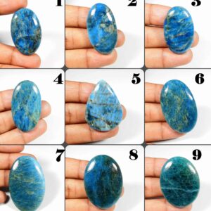 Natural Neon Blue Apatite Cabochon Mix Shape Gemstone For Jewelry Making
