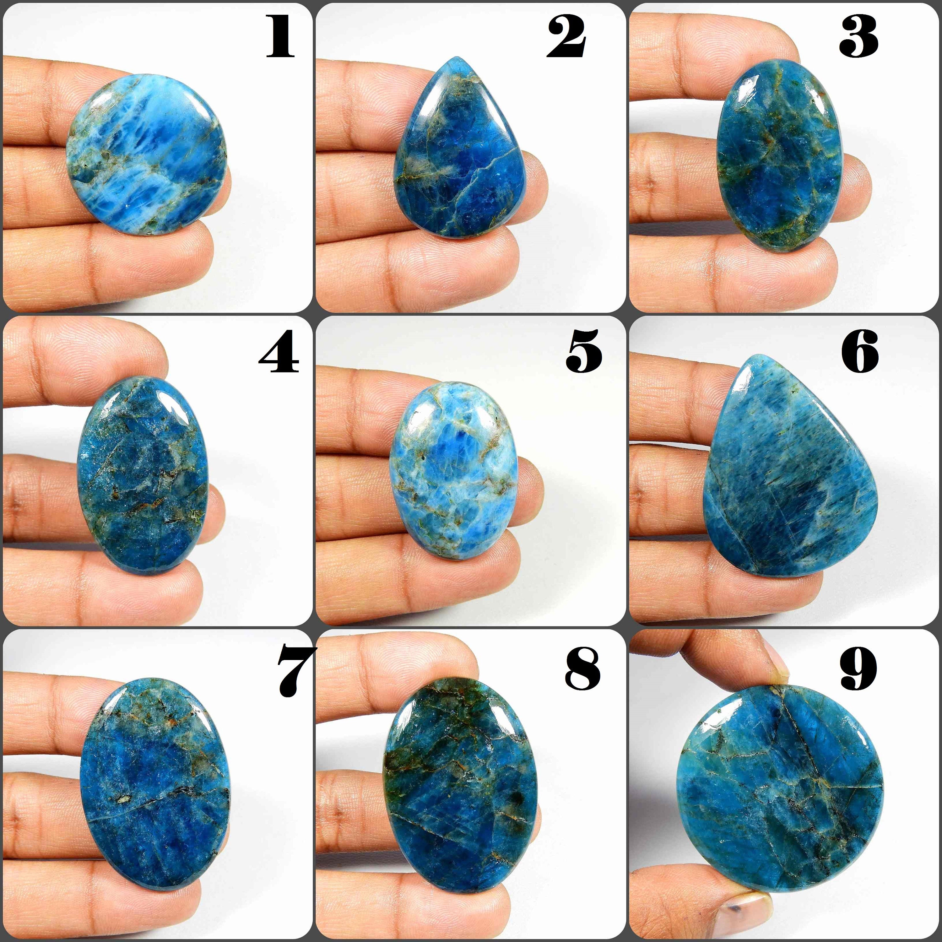 Natural Sparkle Neon Blue Apatite Cabochon Gemstone For Jewelry Making. Natural Sparkle Neon Blue Apatite Cabochon Gemstone For Jewelry Making.