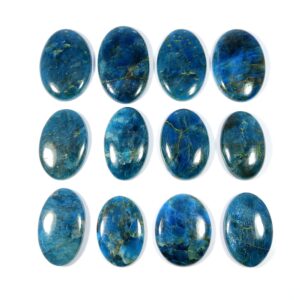 Nice~ Neon Blue Apatite. Natural Apatite Cabochon. Neon Blue Apatite Gemstone. Oval Shape Sparkle Wholesale Neon Blue Apatite For Jewelry C