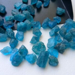 3-5mm Neon Apatite Raw Stones, Natural Loose Neon Apatite Rough Sticks, Rough Apatite For Jewelry (10cts To 100cts Options)- Dvp48 3-5mm Neon Apatite Raw Stones, Natural Loose Neon Apatite Rough Sticks, Rough Apatite For Jewelry (10cts To 100cts Options)- Dvp48