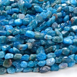 6-8mm Natural Apatite Gemstone Pebble Nugget Loose Beads (d185) 6-8mm Natural Apatite Gemstone Pebble Nugget Loose Beads (d185)