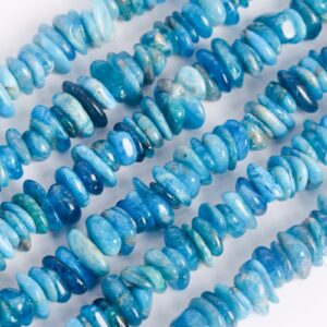 Genuine Natural Blue Apatite Loose Beads Grade A Pebble Chips Shape 4-10mm Genuine Natural Blue Apatite Loose Beads Grade A Pebble Chips Shape 4-10mm