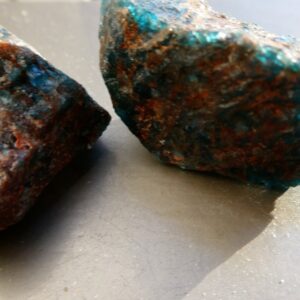 Neon Blue Raw Apatite Chunks Undrilled 44g -2 Pcs-29-40mm-collector Gemstones-jewelry Making Craft Beads Neon Blue Raw Apatite Chunks Undrilled 44g -2 Pcs-29-40mm-collector Gemstones-jewelry Making Craft Beads