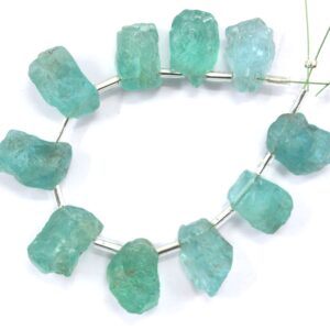 Raw Apatite Gemstone: Side Drilled, Uneven Shape (7x11-8x14 MM) Raw Apatite Gemstone: Side Drilled, Uneven Shape (7x11-8x14 MM)