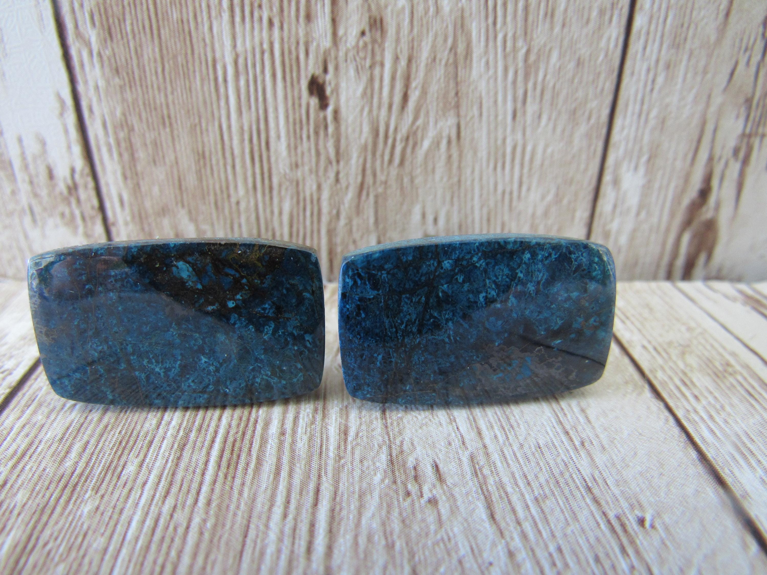 Apatite Cufflinks Gemstone Cuff Links Crystal Wedding Cl90