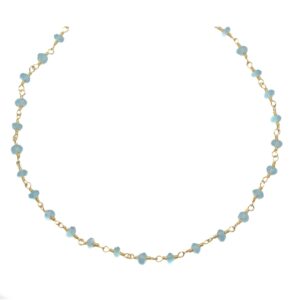 Blue Apatite Necklace 14k Gold Filled 18 19 Inch Chain Faceted Natural Earthy Gemstones 3.5mm Soft Pale Blue Dainty Small Blue Apatite Necklace 14k Gold Filled 18 19 Inch Chain Faceted Natural Earthy Gemstones 3.5mm Soft Pale Blue Dainty Small