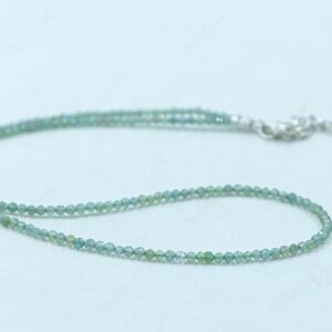 Green Apatite Necklace For Manifestation, Dainty 2mm Faceted Gemstone Choker, Minimalist Healing Crystal Jewelry, Handmade Gift For Her Green Apatite Necklace For Manifestation, Dainty 2mm Faceted Gemstone Choker, Minimalist Healing Crystal Jewelry, Handmade Gift For Her