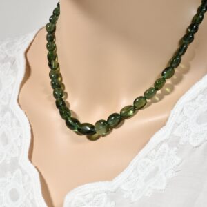 Green Apatite Necklace, Sterling Silver Clasp, Gemstone Statement Necklace Green Apatite Necklace, Sterling Silver Clasp, Gemstone Statement Necklace