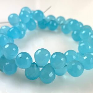 Aqua Apatite Faceted Tear Drops