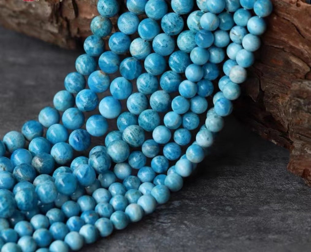 Natural Copper Pectolite Beads,6mm/8mm/10mm/12mm Natural Apatite Beads Supply,15 Inches One Strand