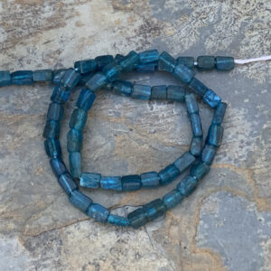 Neon Apatite Beads, Rectangle, Bricks, 5 To 7mm X 3mm Approx, 13 Inch Strand