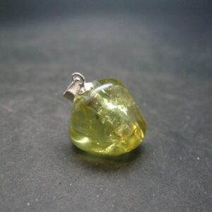 Large Gold Apatite Tumbled Pendant From Mexico - 5.70 Grams - 1.0"
