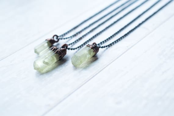 Raw Apatite Necklace | Raw Apatite Crystal Pendant | Rough Apatite Crystal Pendant | Raw Crystal Pendant | Raw Mineral Necklace