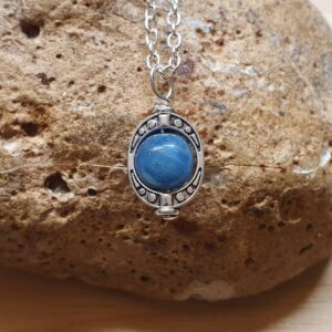 Tiny Apatite Pendant Necklace. Reiki Jewelry For Uk. Gemini Jewelry. Silver Plated Wire Wrap Pendant. Oval Frame Necklace. 8mm Stone