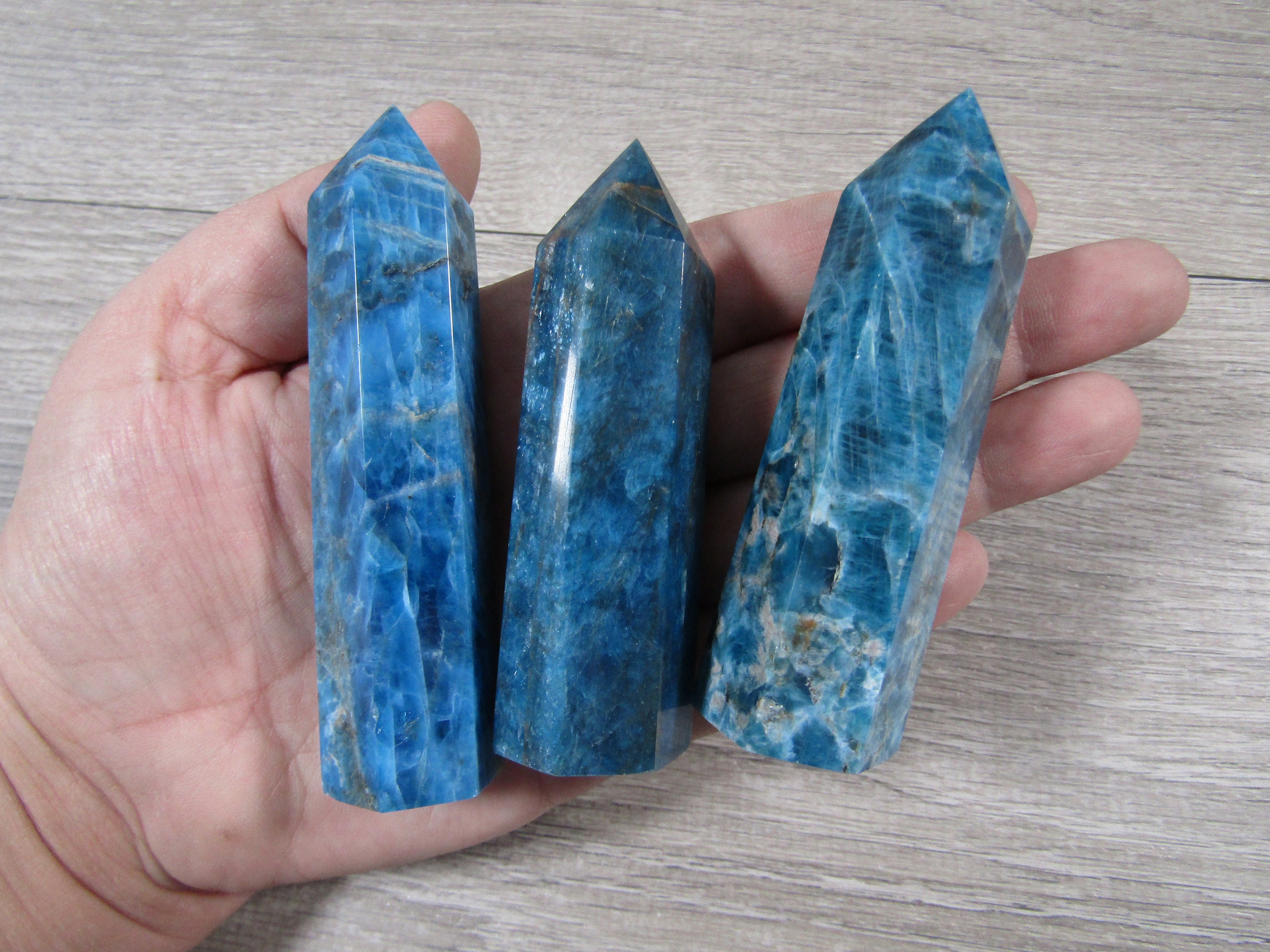 Blue Apatite Obelisk 2-3 Oz // Tower // Altar Decor