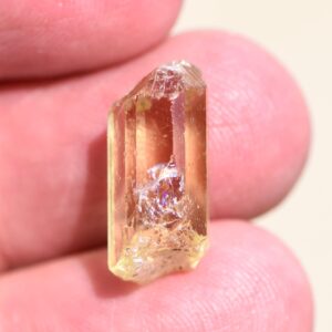 Gem Quality Golden Apatite Point Rainbows