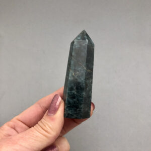 Green Apatite Crystal Point (2 15/16"+) For Crystal Magic, Rituals, Crystal Grids, Connecting To Gaia, Abundance, Wealth, Metaphysical Stone