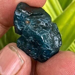 Raw Blue Apatite Crystal: Dark Apatite Stone