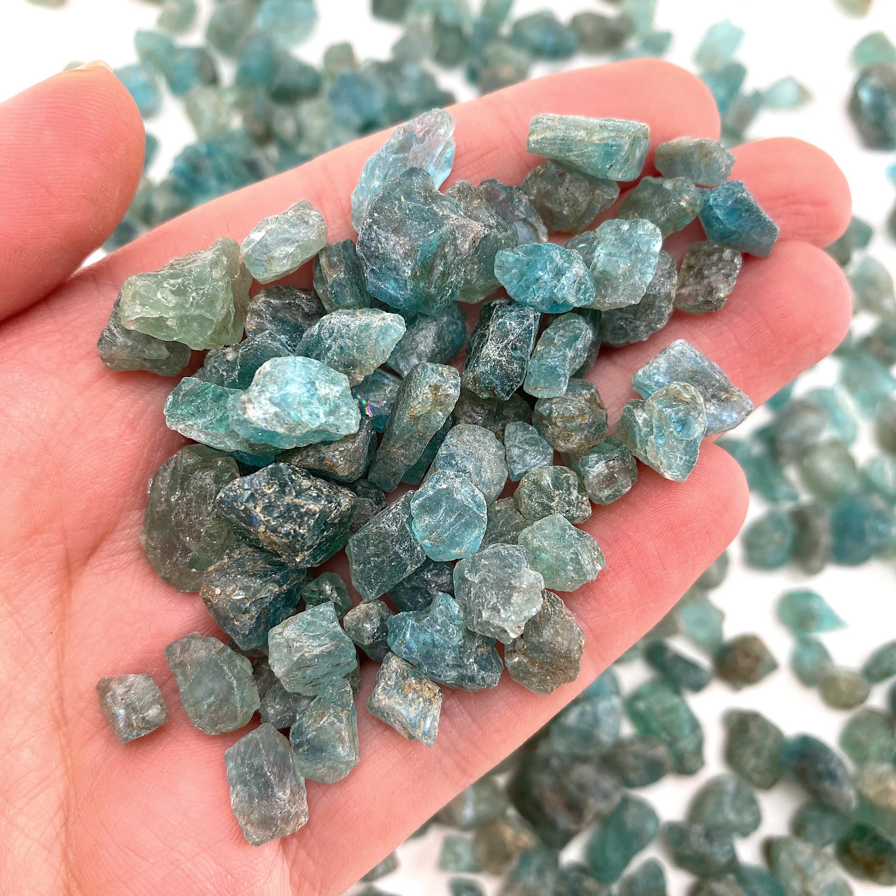 Raw Blue Apatite | Gem Quality Crystal, Madagascar Origin (1 Gram) Raw Blue Apatite | Gem Quality Crystal, Madagascar Origin (1 Gram)