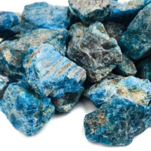 Raw Apatite Crystal (1) Rough Blue Apatite Stone, Raw Crystals And Rough Stones Jewelry Supply Mineral Specimen Art Crafts Natural Gemstone