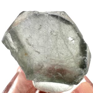 Fluorapatite with Actinolite Inclusions (Pakistan) | terminated apatite crystal, mineral specimen, rare crystals