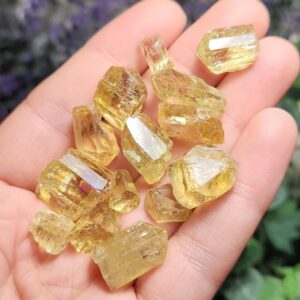 Raw Golden Apatite Crystal Specimen: Natural Yellow Apatite