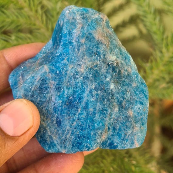 Natural Blue Apatite Aaa Quality Raw: Untreated Marvellous Big Rough Apatite Specimen Energy Stone