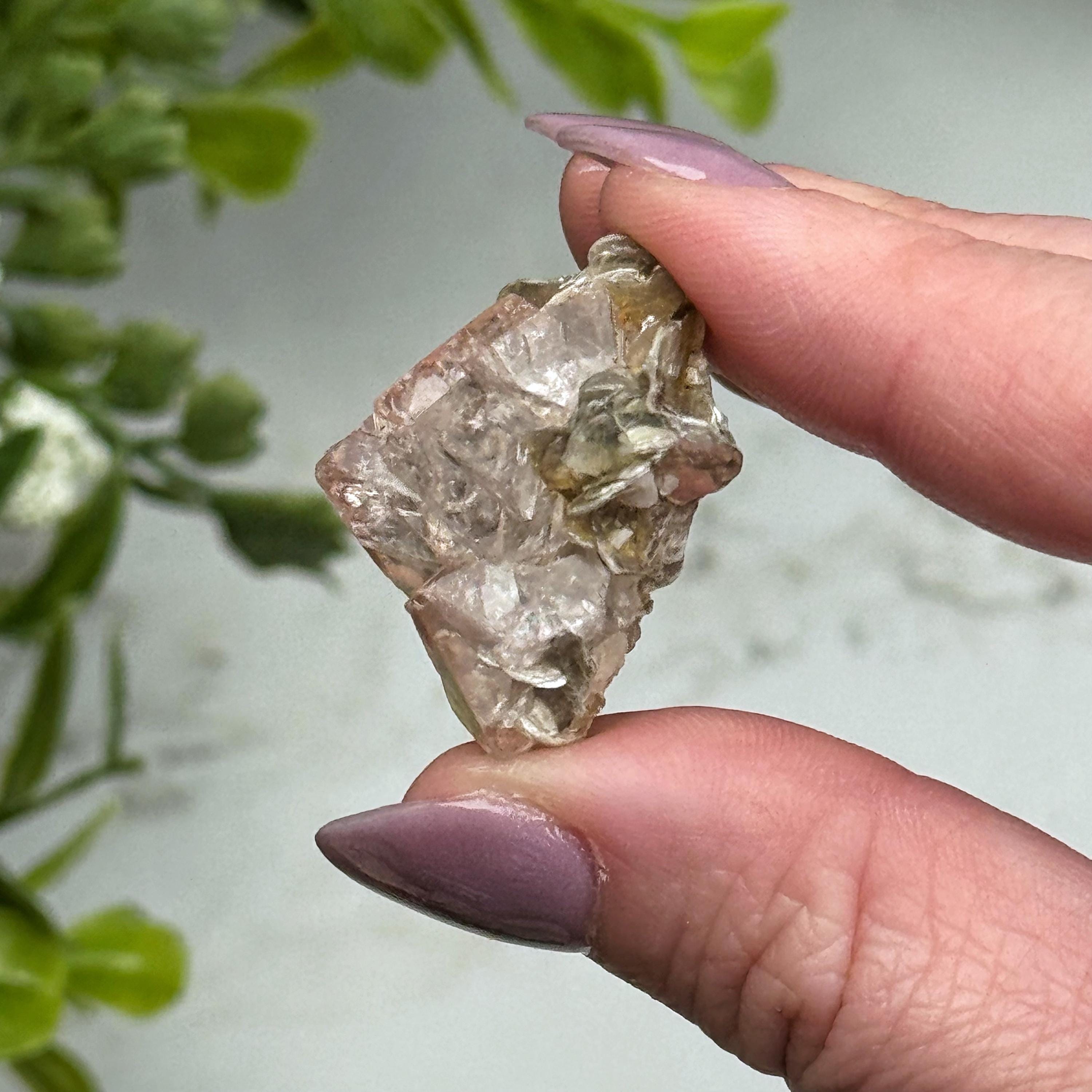 Pink Apatite With Muscovite | 9g | - #6 (raw Crystal Specimen, Heart Chakra, Healing Stone, Love)
