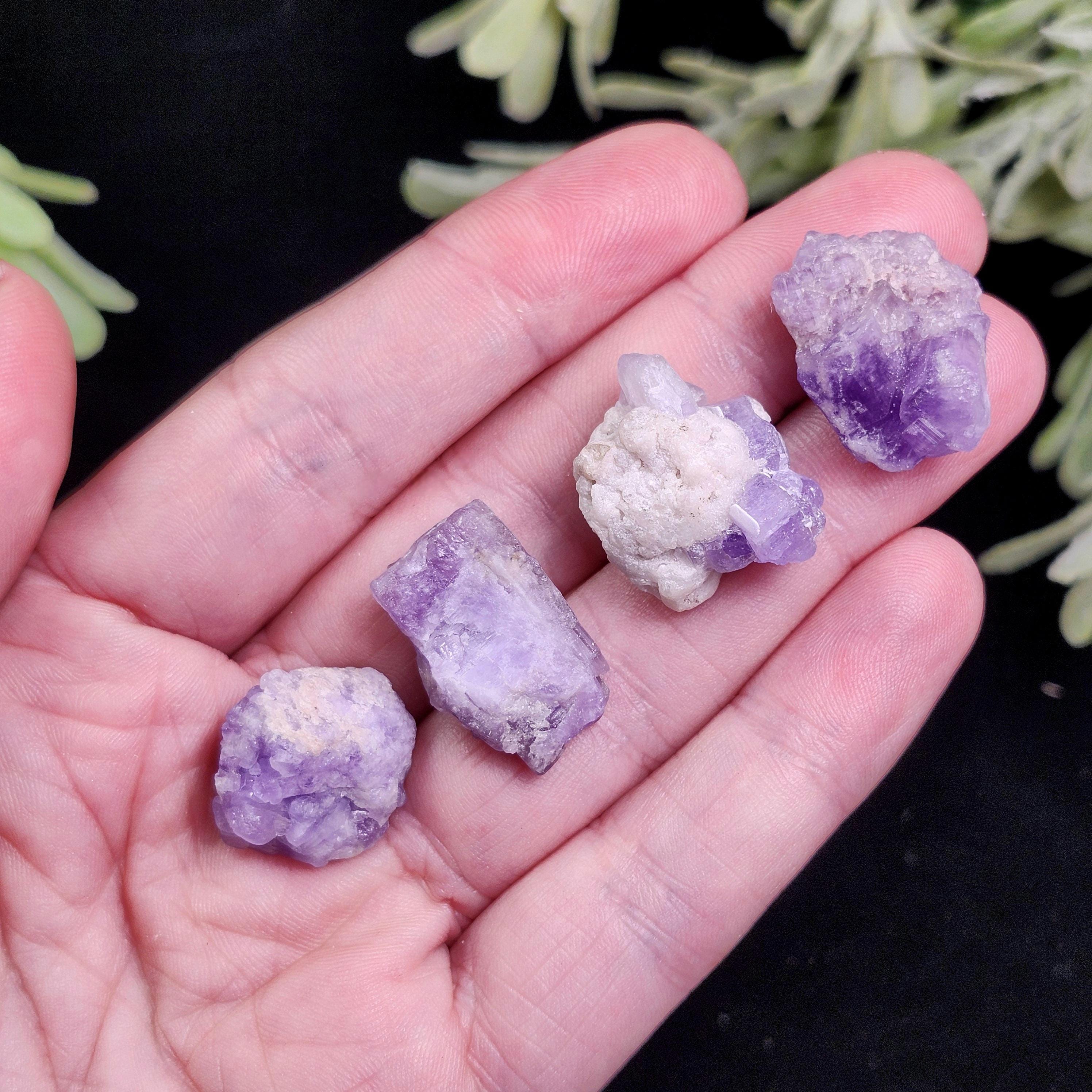 Purple Apatite Cluster: Lilac Crystal Specimen From Pakistan