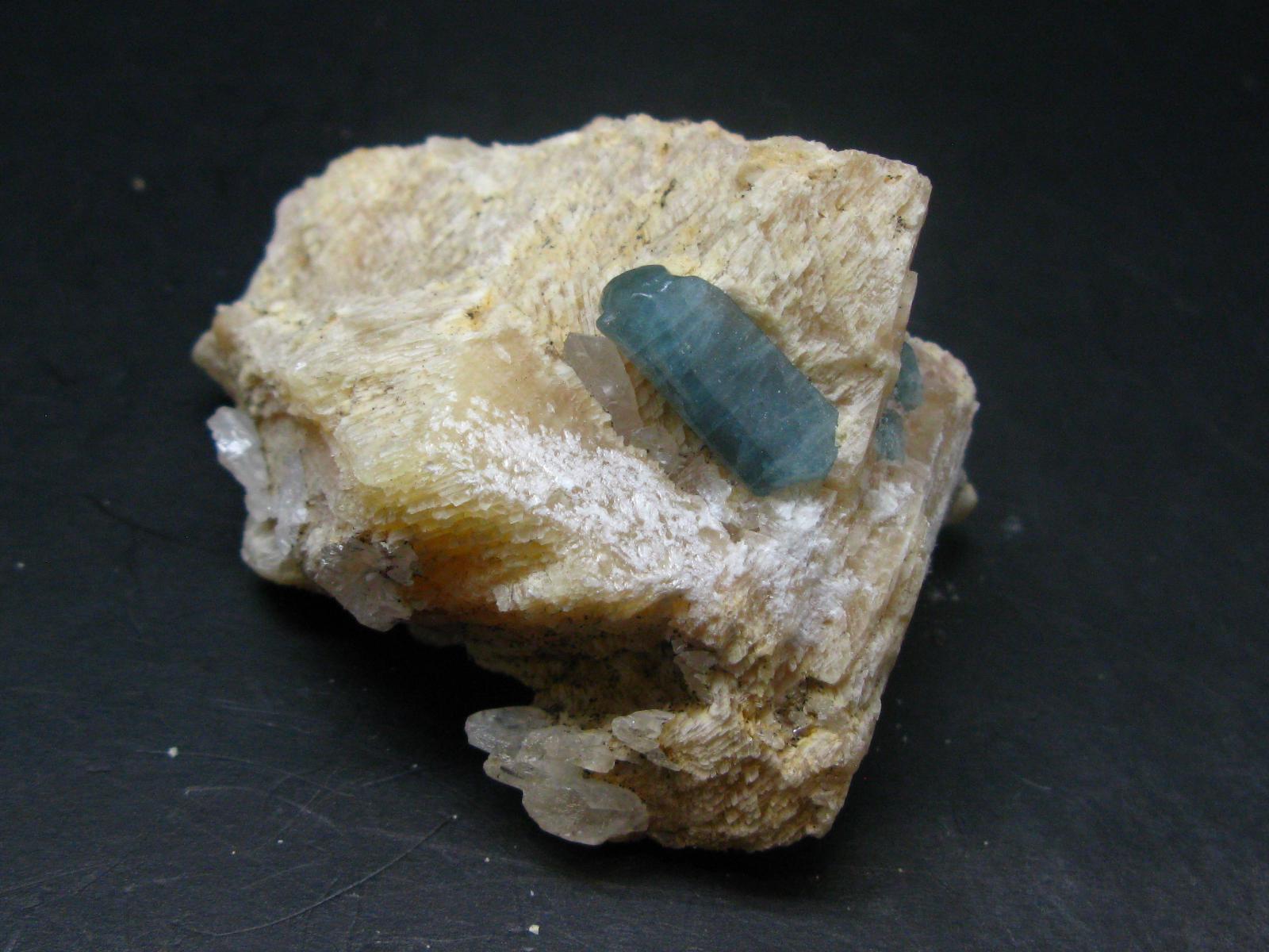 Rare Blue Apatite Cluster From Russia - 3.1" - 143 Grams Rare Blue Apatite Cluster From Russia - 3.1" - 143 Grams