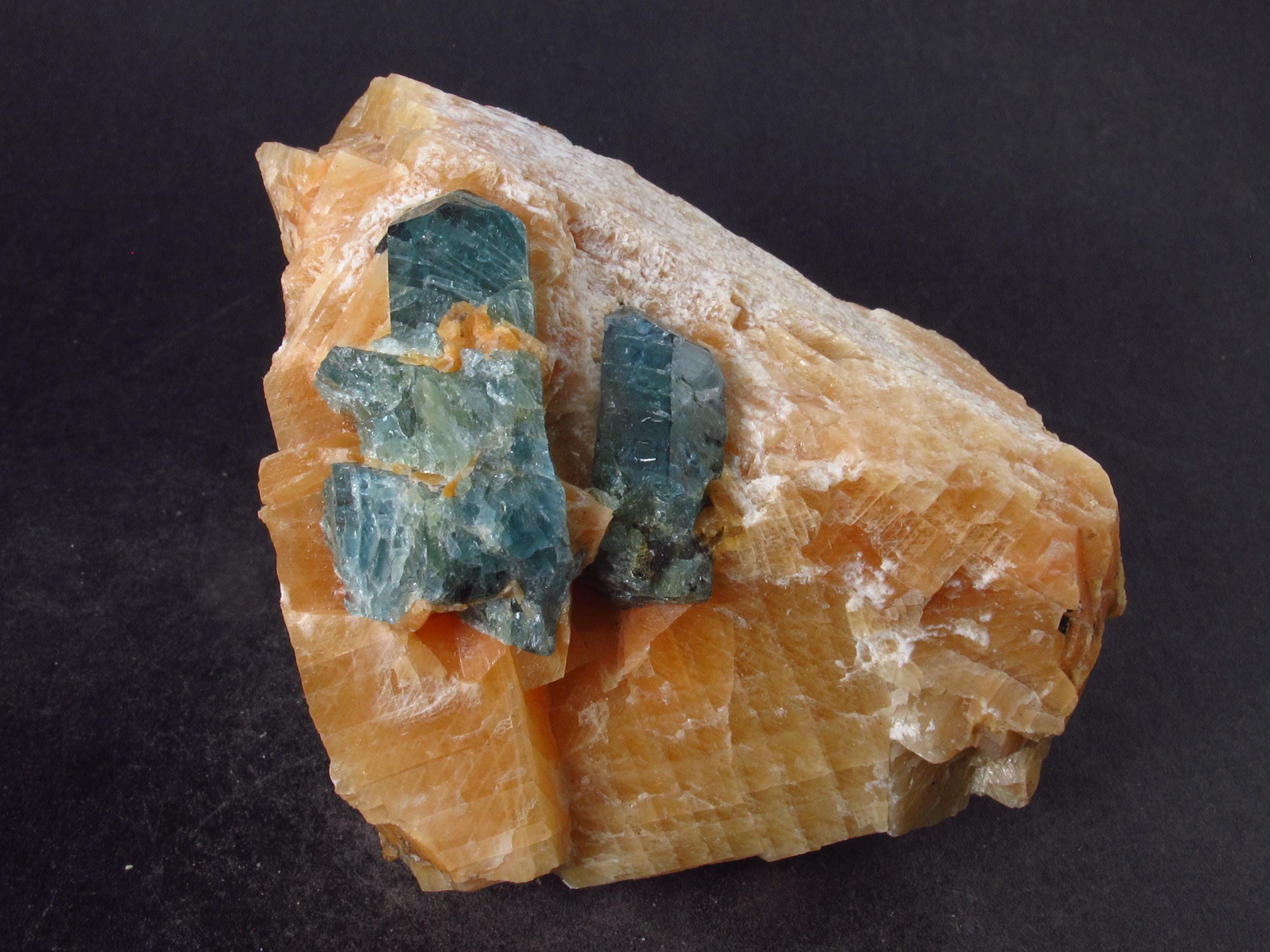 Rare Blue Apatite Cluster From Russia - 3.3" - 172 Grams Rare Blue Apatite Cluster From Russia - 3.3" - 172 Grams
