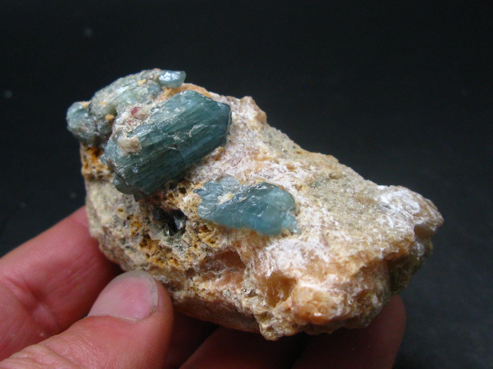 Rare Blue Apatite Cluster From Russia - 3.1" - 136 Grams