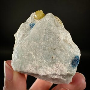 Rare Londonite with Blue Apatite Mineral Specimen | Madagascar