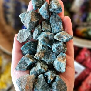 Apatite Rough Stone, One, Feng Shui, Pocket Stone, Metaphysical, Rock Hound, Crystal Healing