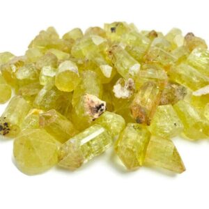 Raw Yellow Apatite Crystal: Natural Gemstone From Durango, Mexico (xxs)