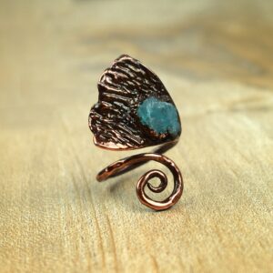 Natural Apatite Antique Design Ring \ Copper Ring \ Handmade Jewelry \ Rings For Women \ Birthstone Ring \ Vintage Ring \ Ancient Ring Natural Apatite Antique Design Ring \ Copper Ring \ Handmade Jewelry \ Rings For Women \ Birthstone Ring \ Vintage Ring \ Ancient Ring