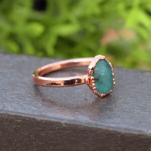 Natural Blue Apatite Gemstone Dainty Ring \ Delicate Ring \ Birthstone Ring \ Rings For Women \ Antique Ring \ Copper Ring \ Wedding Ring Natural Blue Apatite Gemstone Dainty Ring \ Delicate Ring \ Birthstone Ring \ Rings For Women \ Antique Ring \ Copper Ring \ Wedding Ring