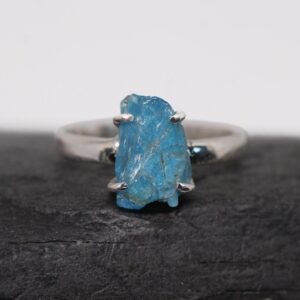 Neon Blue - Apatite Sterling Silver Ring Size 8.5 Neon Blue - Apatite Sterling Silver Ring Size 8.5