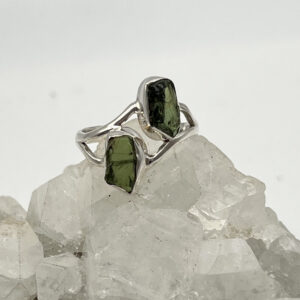Rough Green Apatite Ring, Size 9 Rough Green Apatite Ring, Size 9