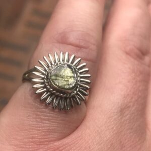 Special Sale, Beautiful Rough Apatite Ring Size 6.5 Us, 925 Silver Special Sale, Beautiful Rough Apatite Ring Size 6.5 Us, 925 Silver