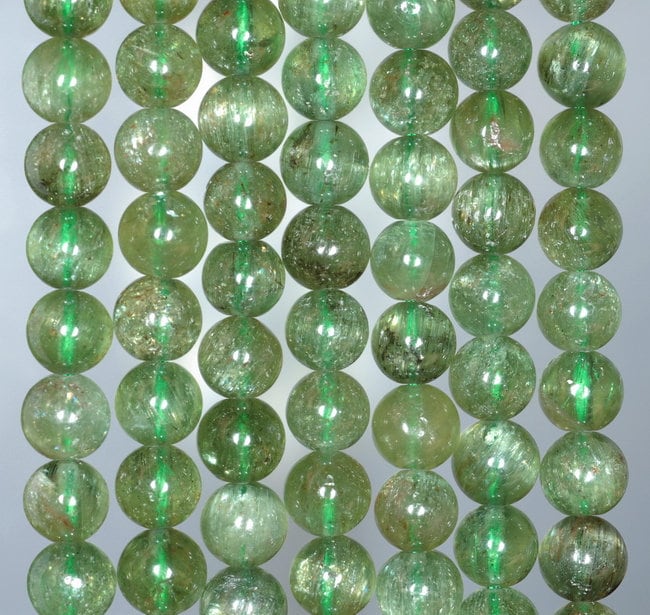 6mm Green Apatite Gemstone Grade A Round Loose Beads 15.5 Inch Full Strand (80000904-a166)