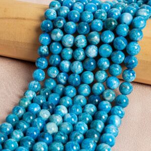 Apatite Beads Genuine Natural Round Gemstone Beads