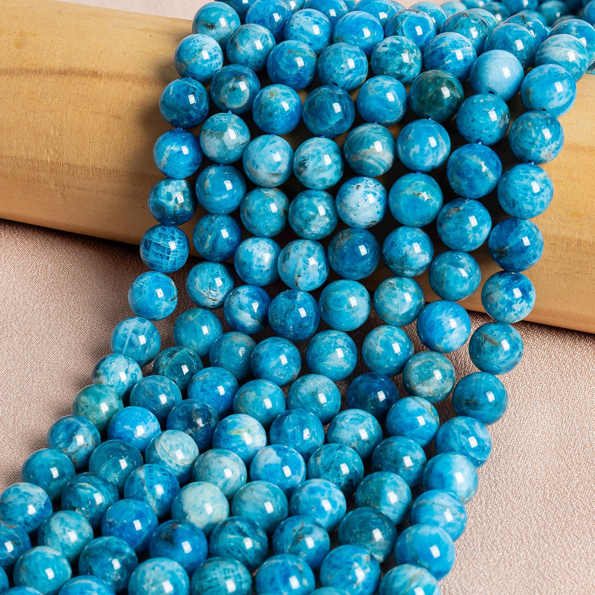 Apatite Beads Genuine Natural Round Gemstone Beads Apatite Beads Genuine Natural Round Gemstone Beads