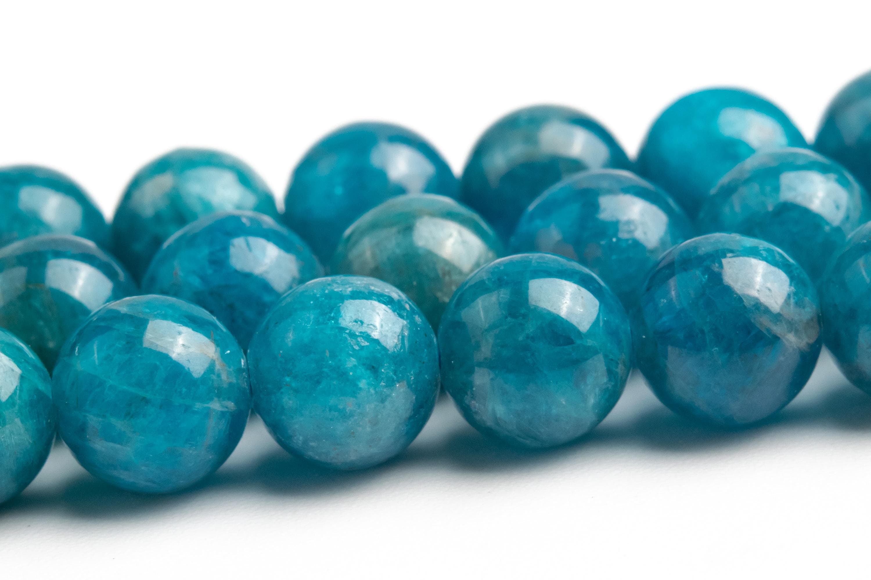 Blue Apatite Beads Genuine Natural Grade Aa Gemstone Round Loose Beads 8mm Bulk Lot Options