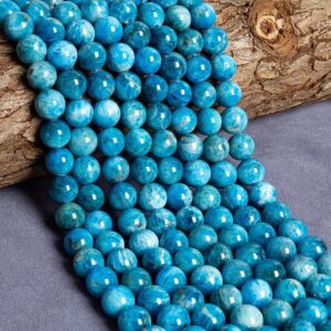 Brazil Apatite Beads Genuine Natural Round Gemstone Beads