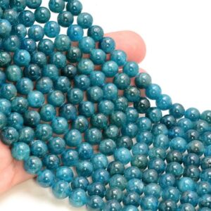 Apatite Gemstone Green Blue Grade AAA Round 6mm 8mm Loose Beads BULK LOT 1,2,6,12 and 50(A264)