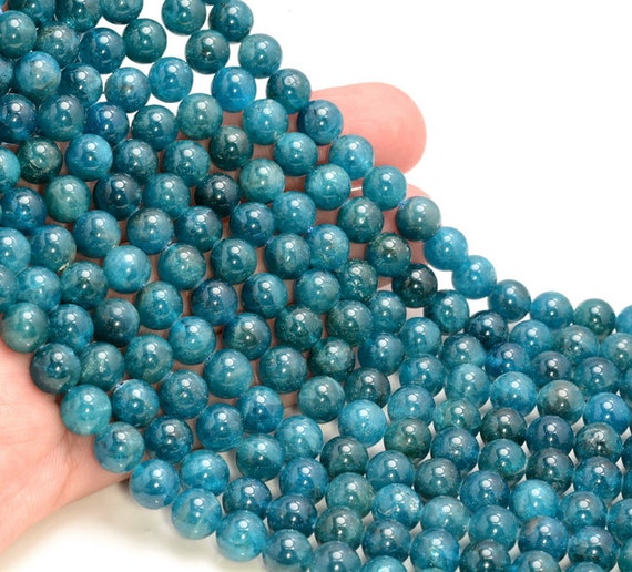 Apatite Gemstone Green Blue Grade Aaa Round 6mm 8mm Loose Beads Bulk Lot 1,2,6,12 And 50(a264)