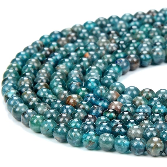 Natural Blue Apatite Gemstone Grade Aa Round 2-3mm 3mm Loose Beads 15 Inch Full Strand Bulk Lot 1,2,6,12 And 50 (p101)